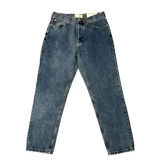 Everlane 90's The Cheeky Straight Medium Blue Button Fly Jeans 30 - Picture 7 of 13